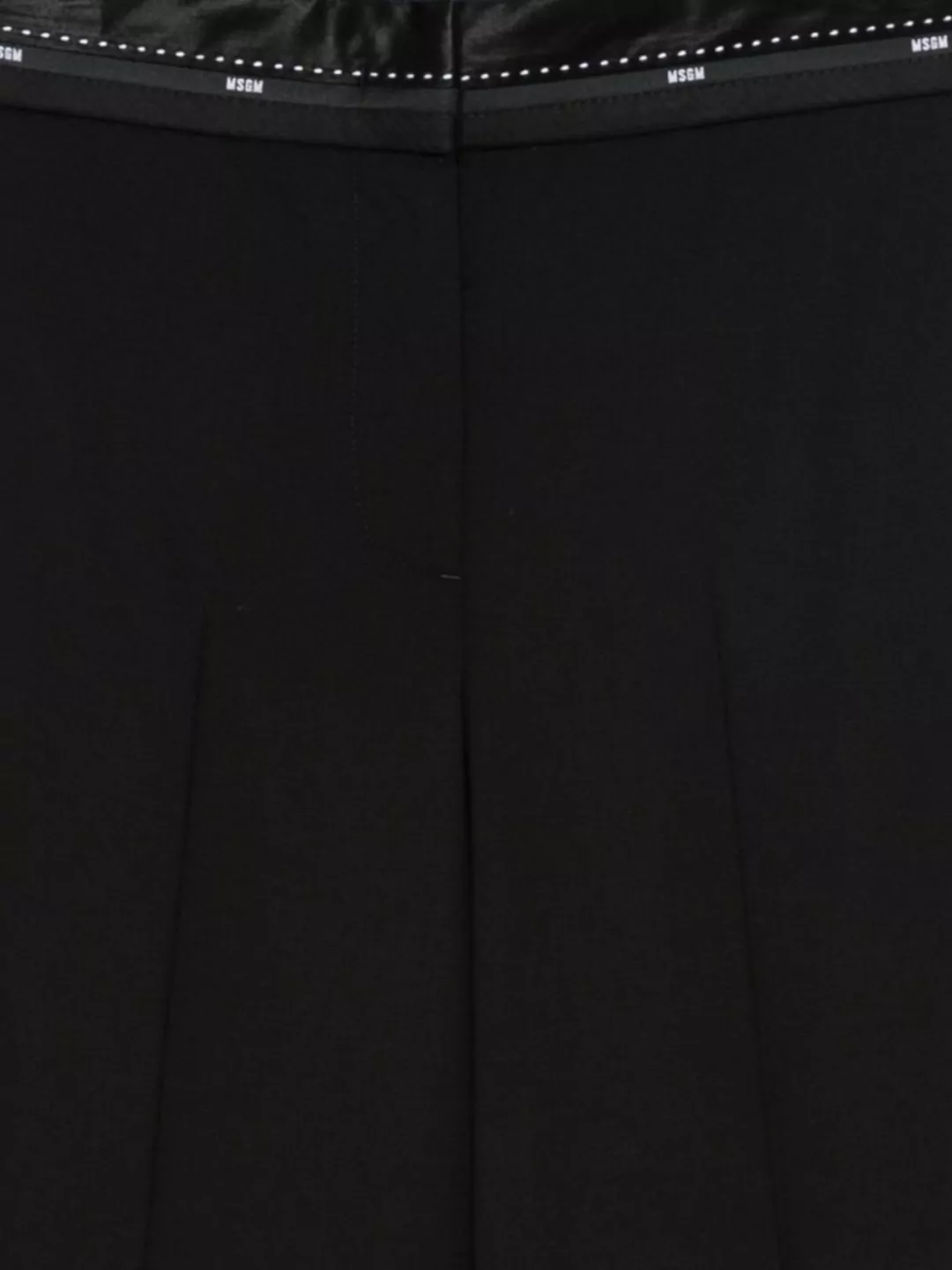 Msgm Straight Leg Satin Waistband Trousers