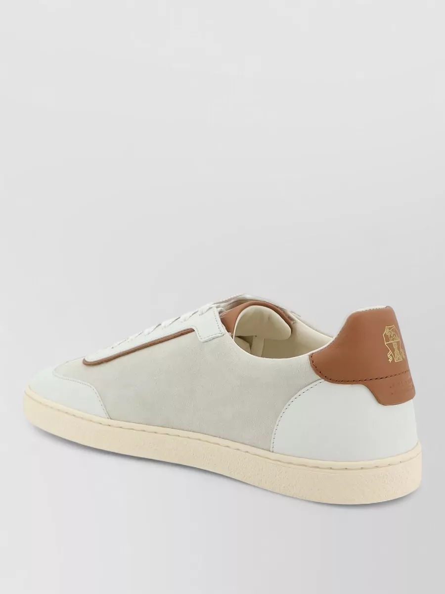Brunello Cucinelli Suede Leather Low-Top Sneakers