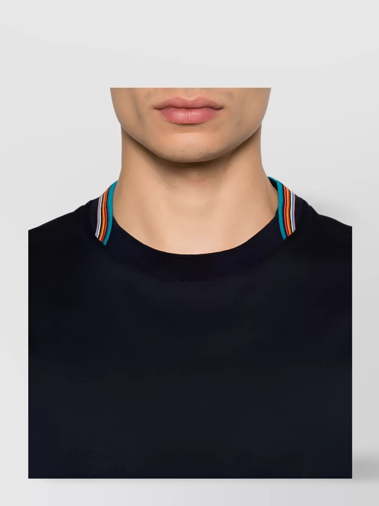Paul Smith Crew Neck Striped Detail T-Shirt