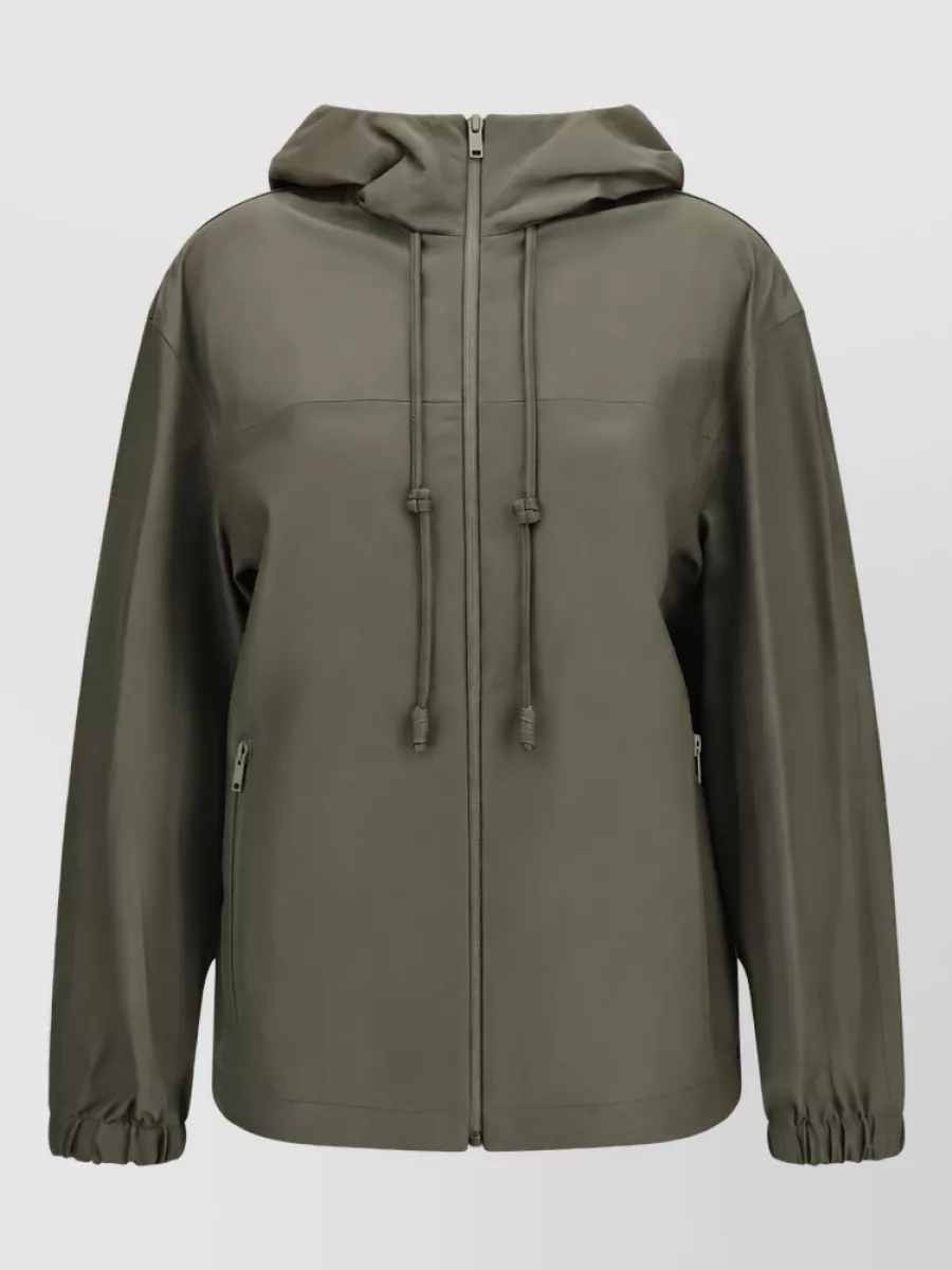 Bottega Veneta Leather oversized coat