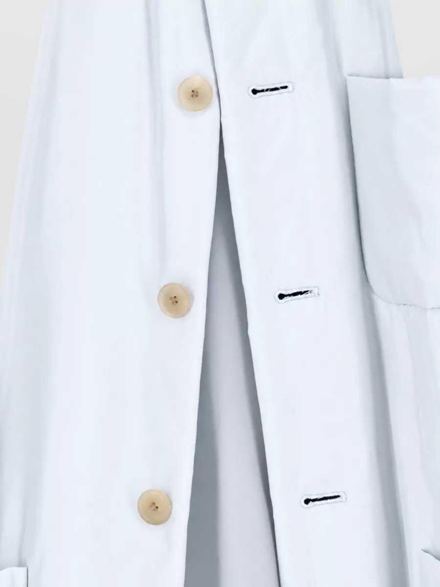 Auralee Silk Single Breasted Coat