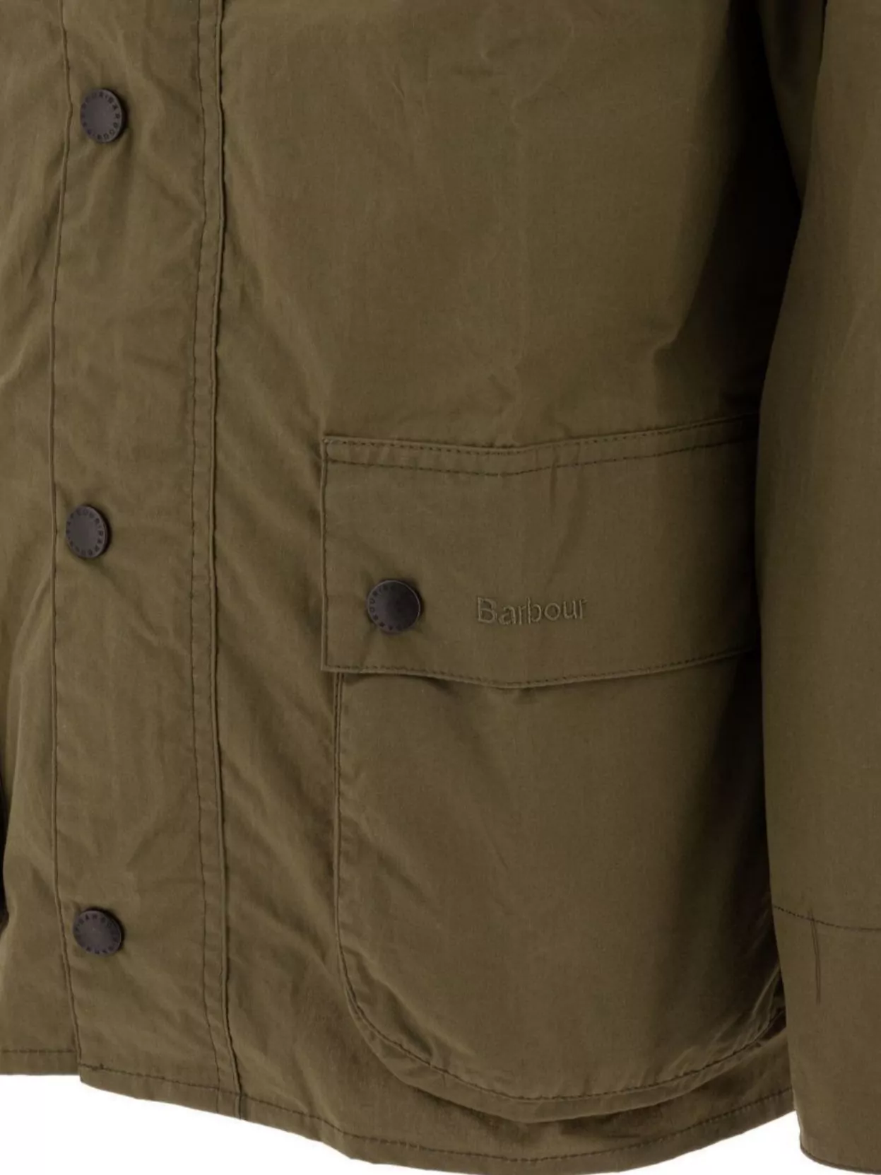 Shop Barbour Long Sleeve Front Pocket Contrast Collar Jacket
