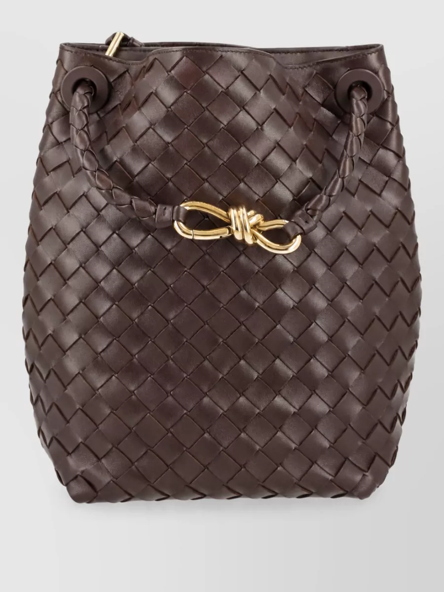 Bottega Veneta Andiamo Small Bucket Bag Woven Handle
