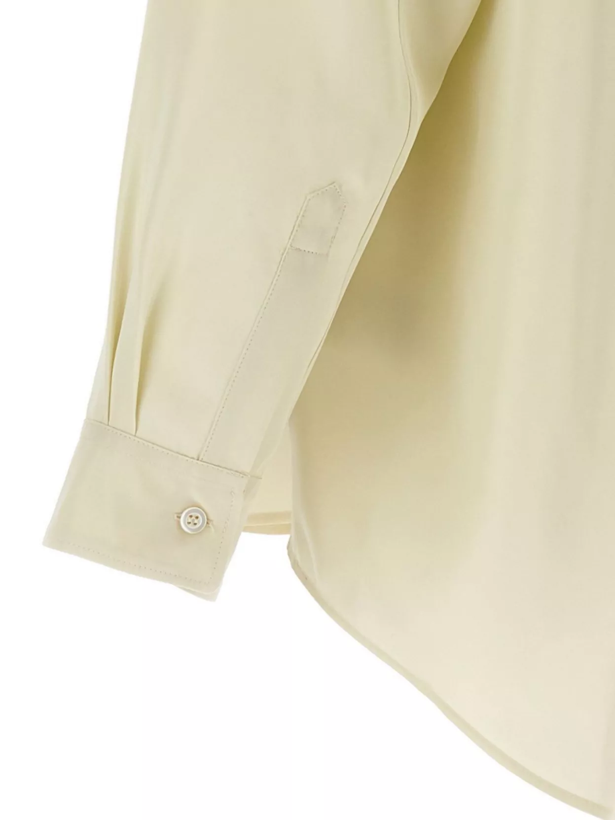 Magliano Silk Printed Long-Sleeve Asymmetric Shirt