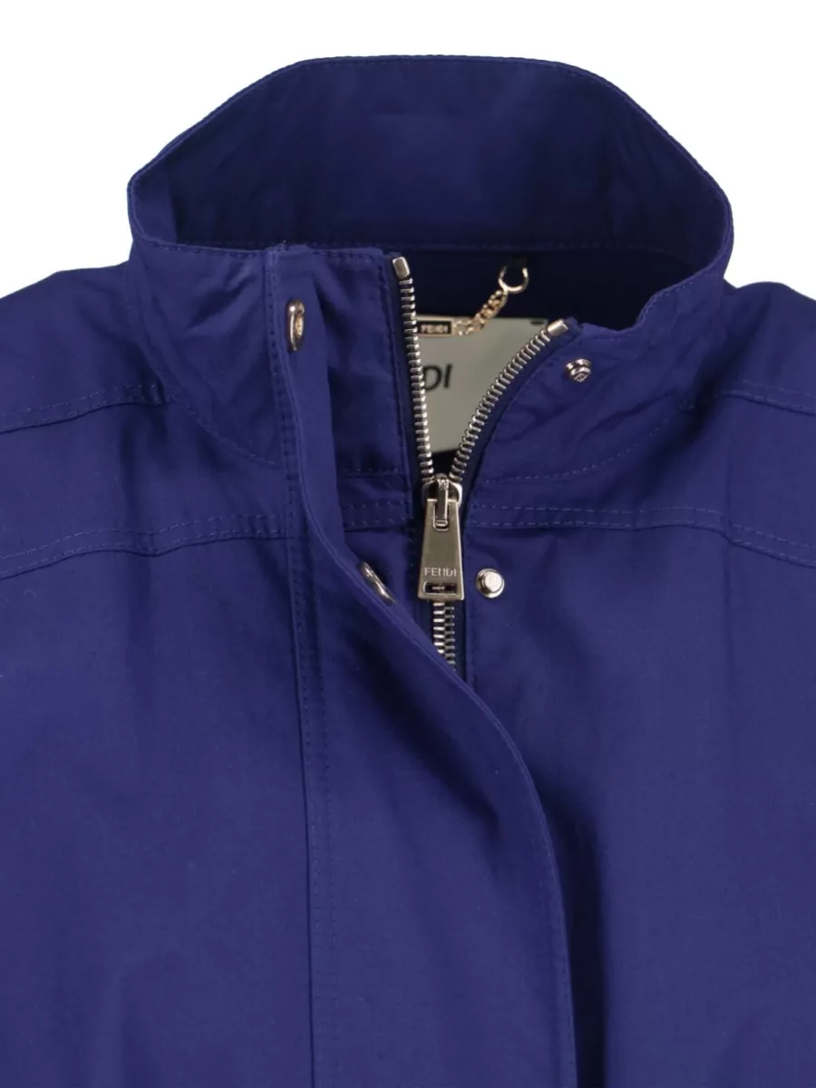 Fendi Cotton Midi Parka Jacket