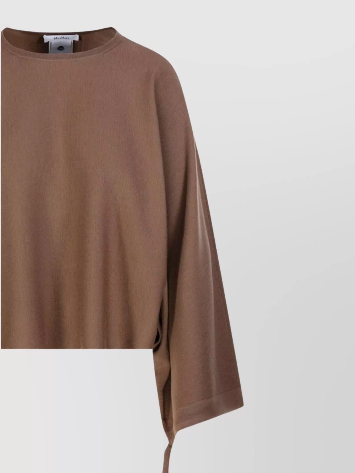 Max Mara Sweater Wool Yarn Cuff Gathered
