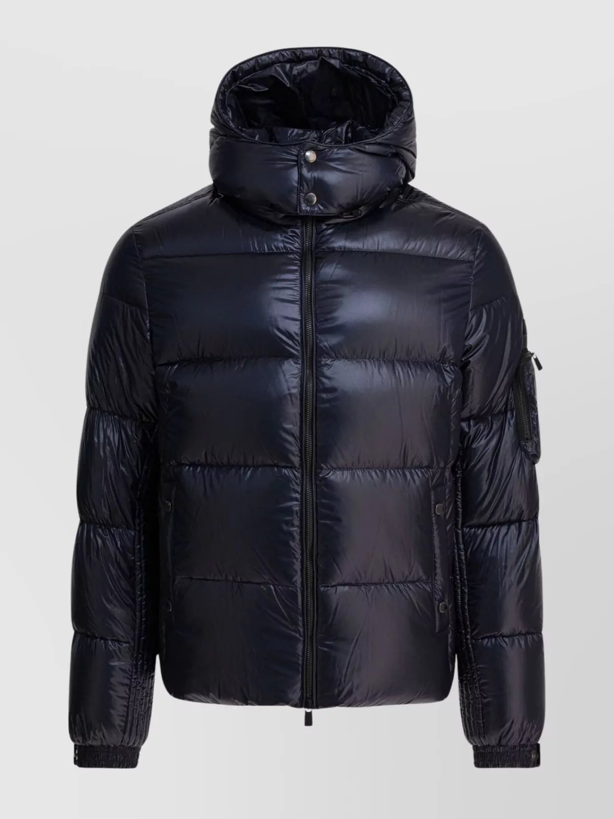 Tatras Quilted Hooded Jacket With Side And Arm Pockets In Blue