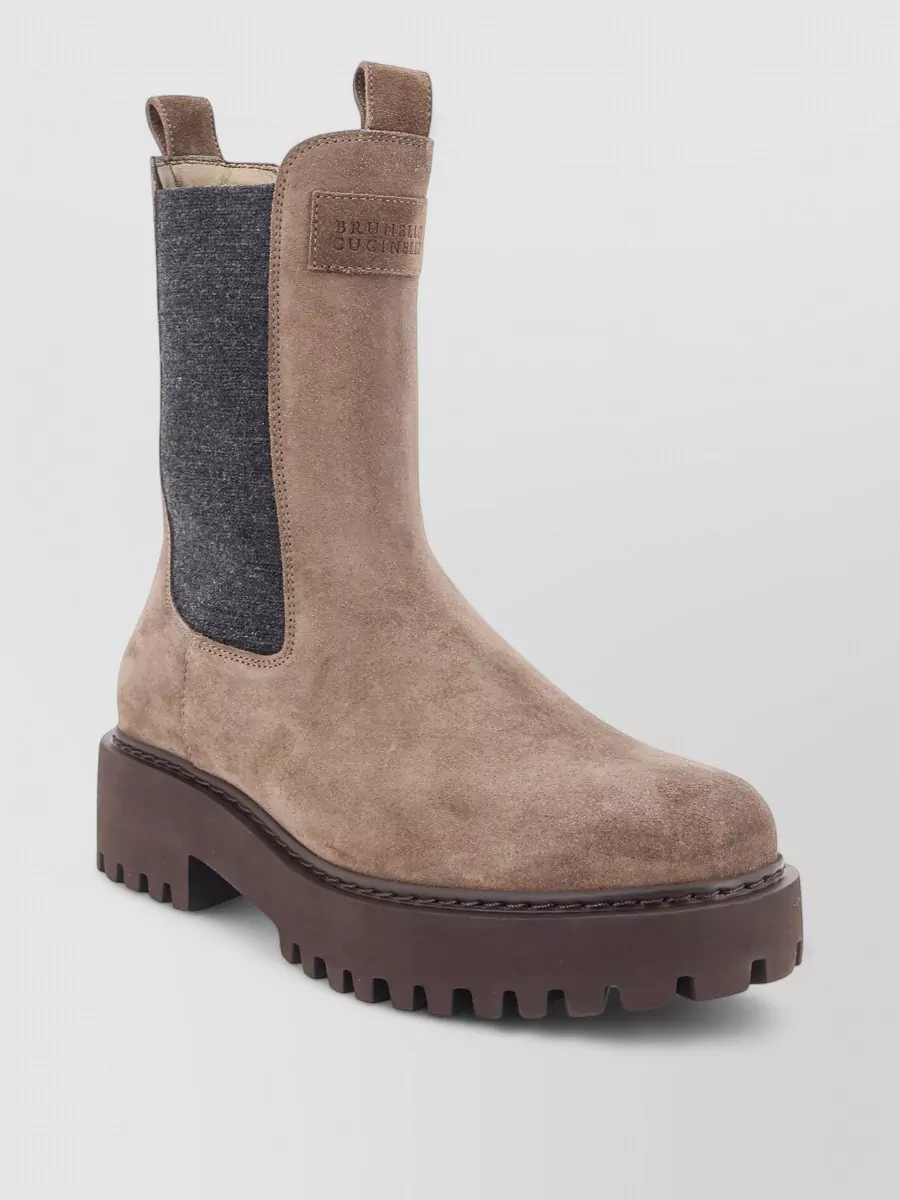 Brunello Cucinelli suede ankle boots