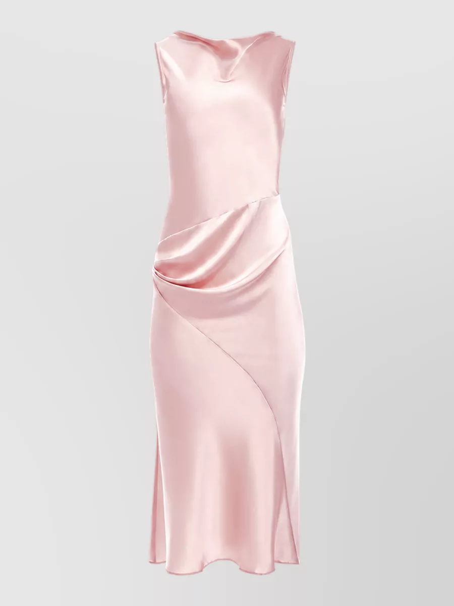 Nina Ricci silk knee-length midi dress