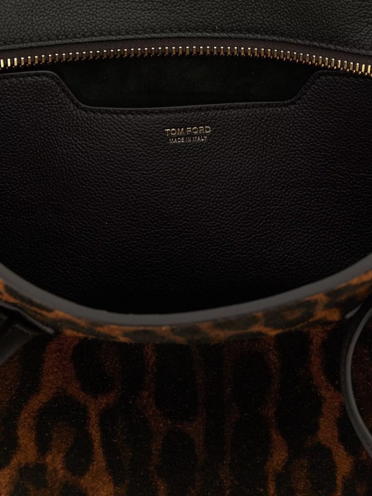 Tom Ford Structured Animal Print Handbag With Top Handles