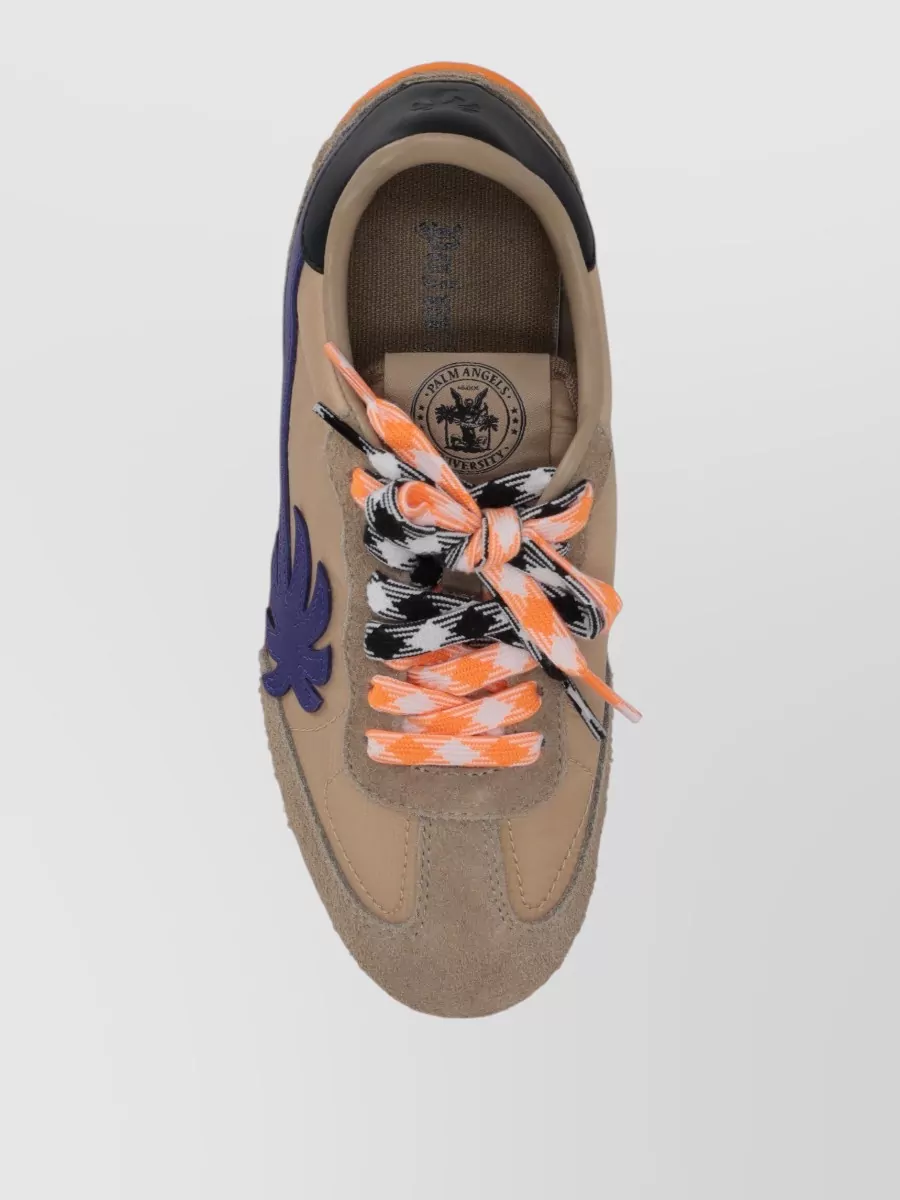 Palm Angels Leather Lace-Up Sneakers