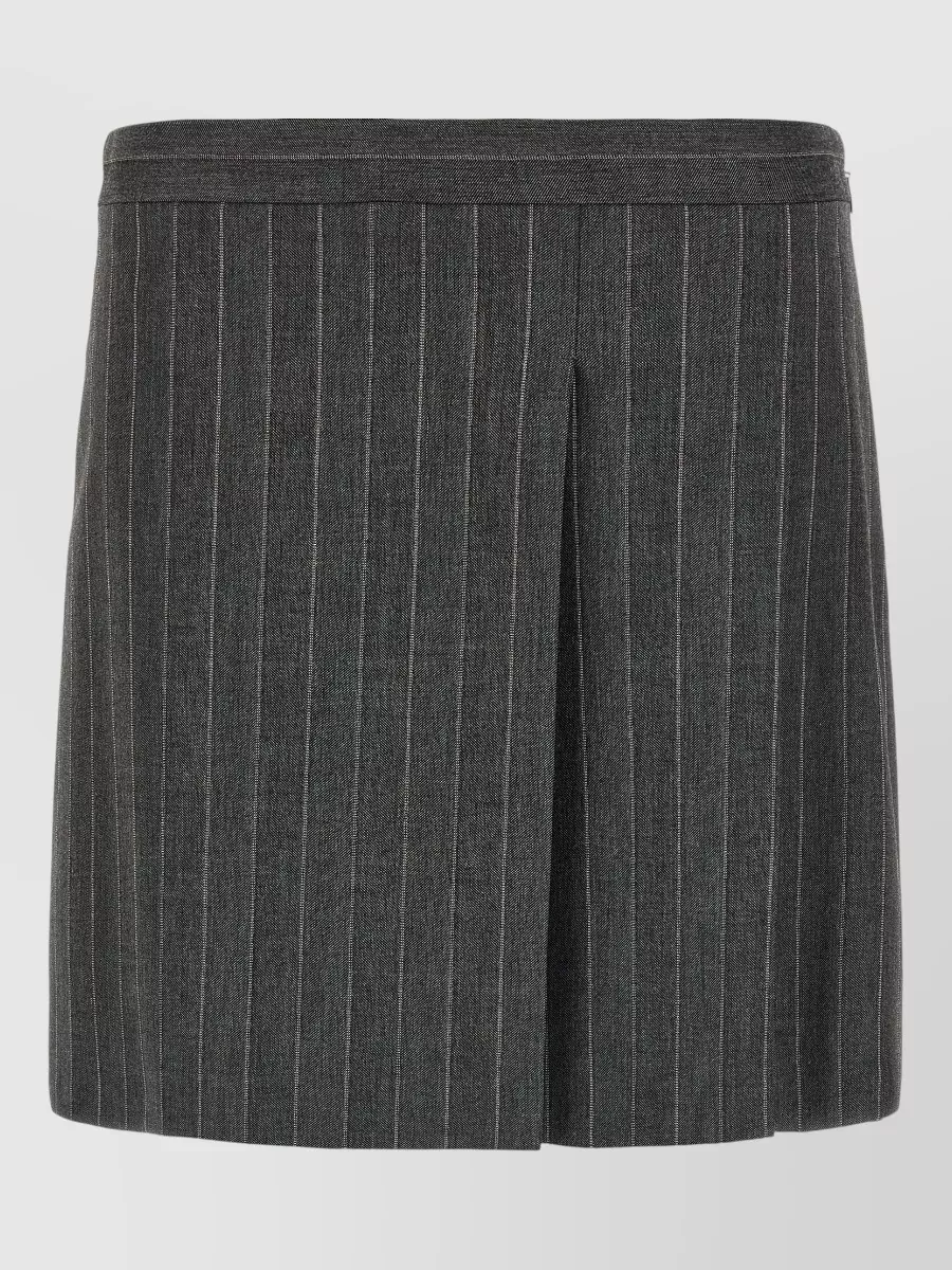 Pinko pinstripe mini flared skirt