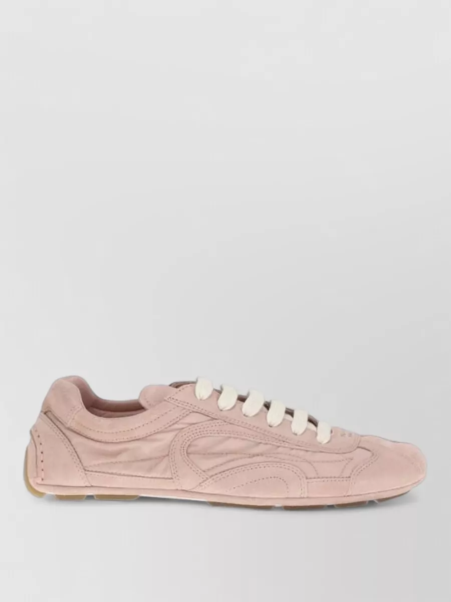 Prada Leather Low-Top Sneakers