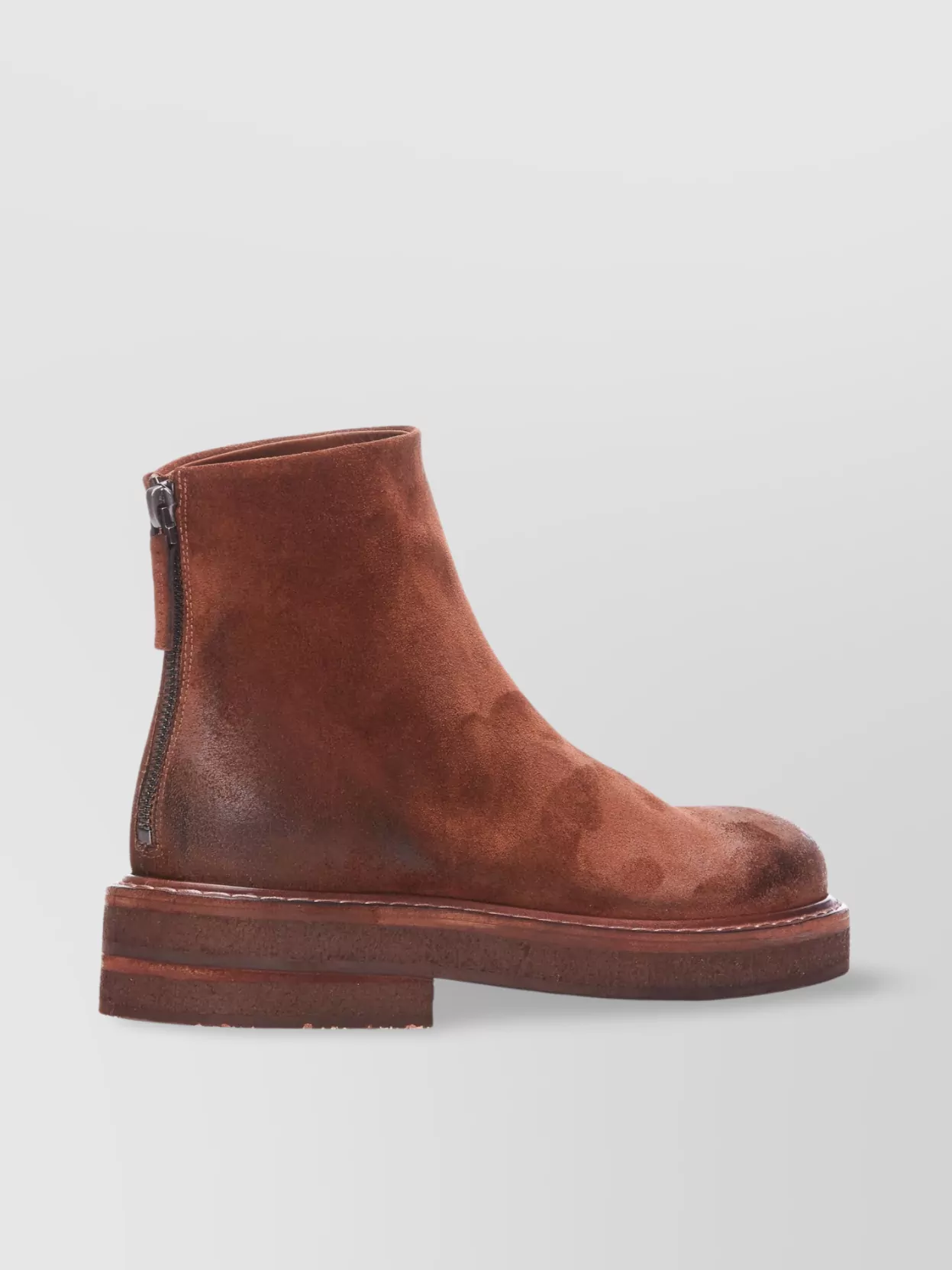 Marsell Chunky Heel Suede Ankle Boots