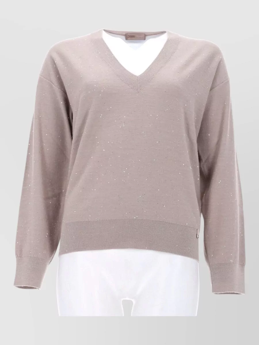 Herno v-neck jumper