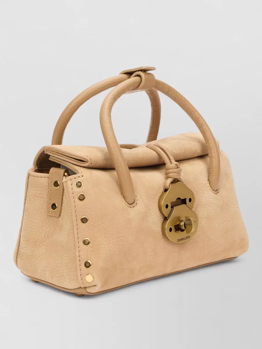 Zanellato Lambskin Leather Shoulder Bag