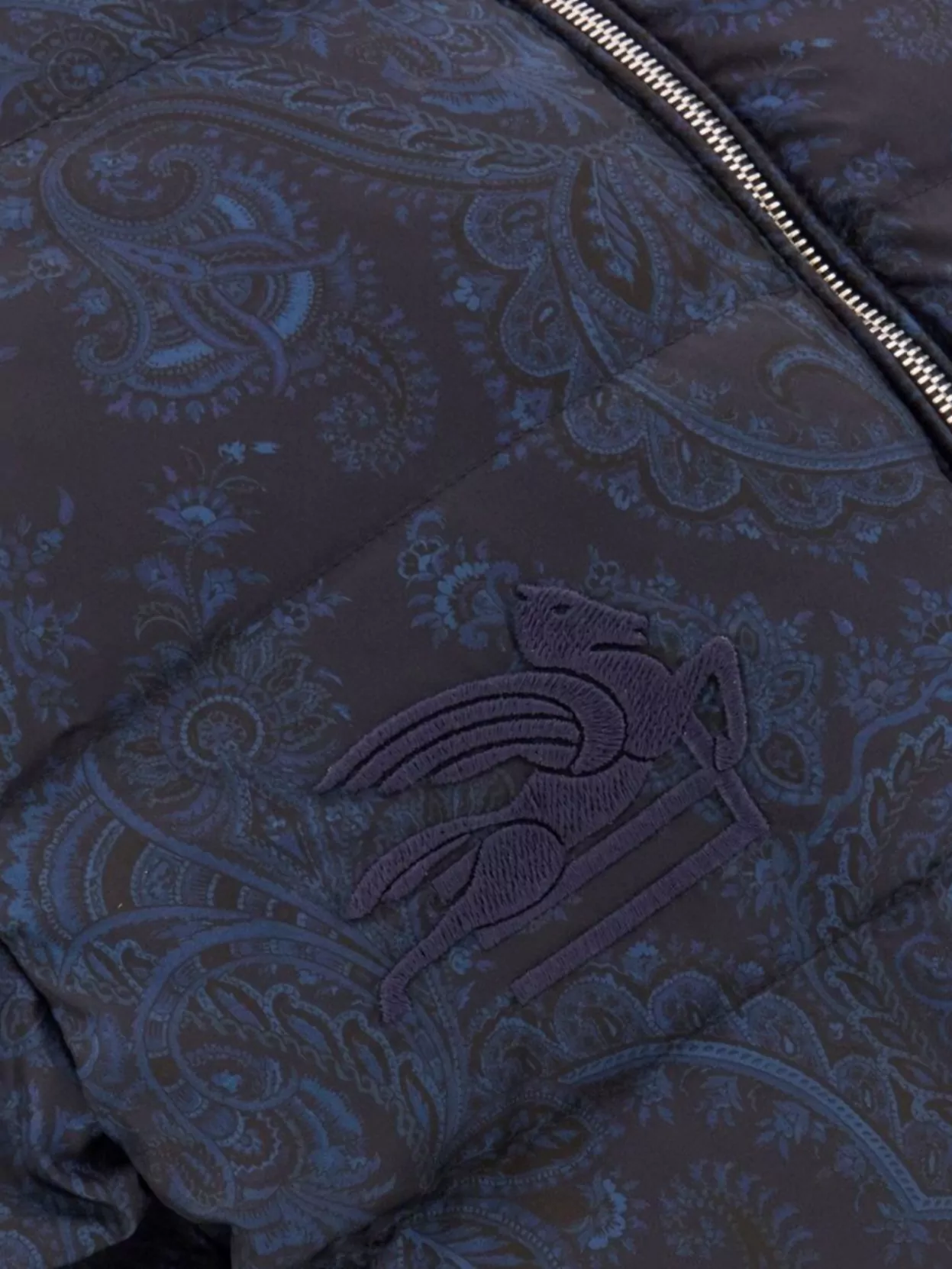Etro Nylon Printed Down Jacket
