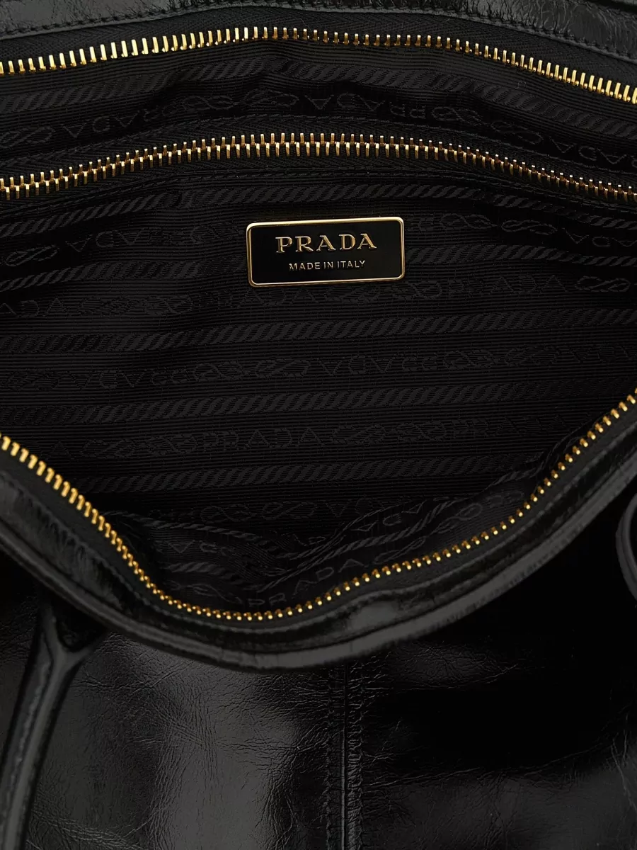 Prada Bonnie Calf Leather Shoulder Bag