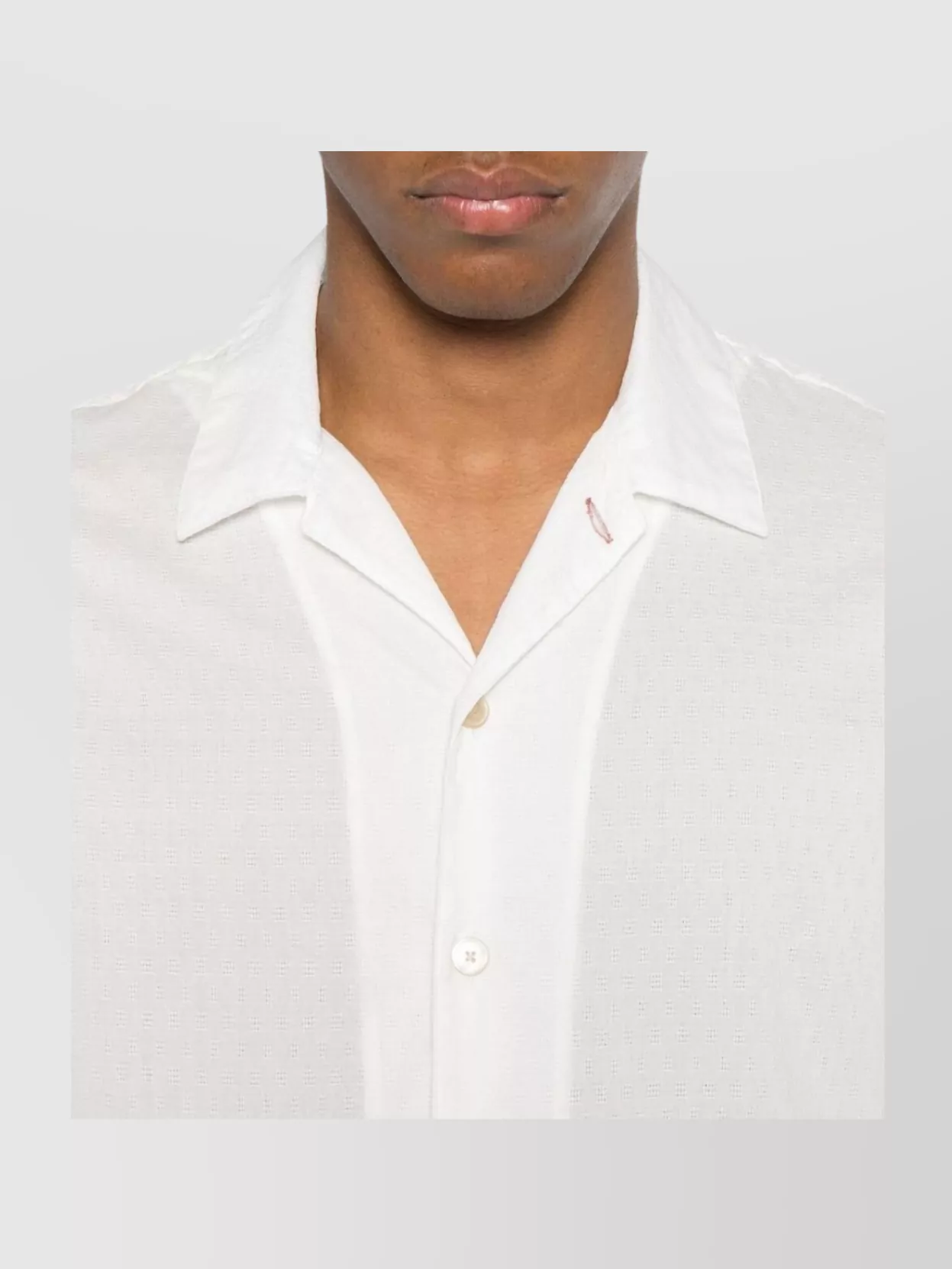 Paul Smith Asymmetric Lightweight Shirt Straight Collar