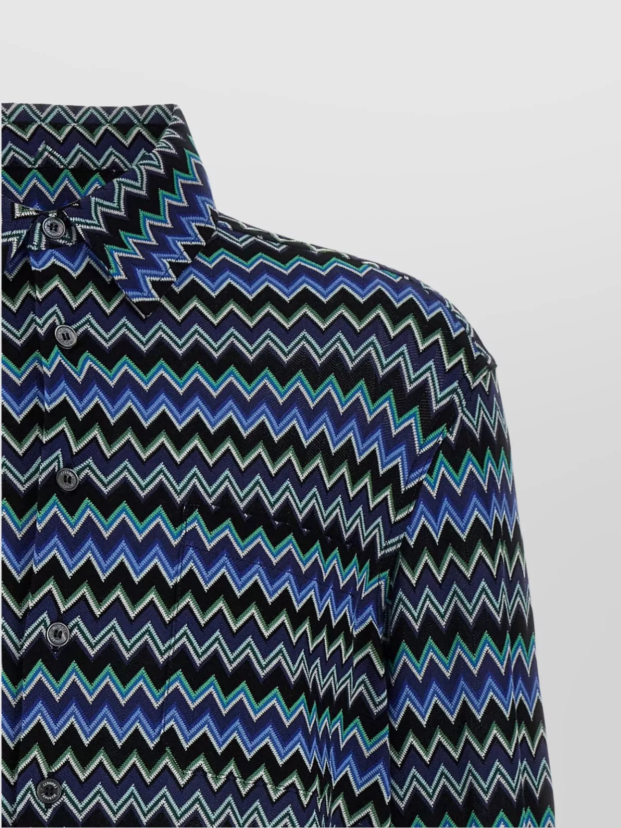 Missoni 'Patterned Button-Down Collar Shirt With Long Sleeves'
