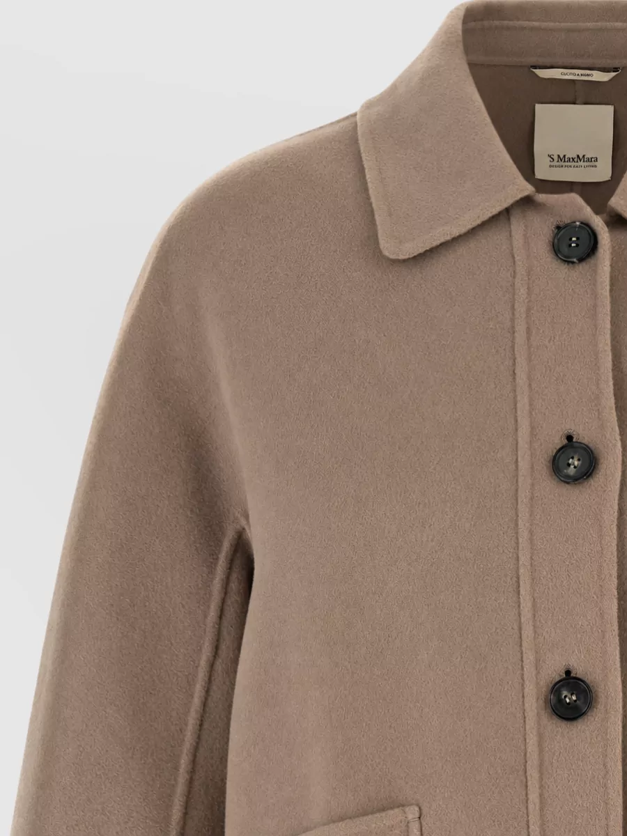 S Max Mara Wool Single Breasted Coat