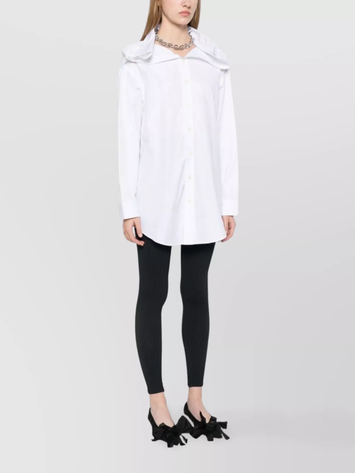 Y/Project Chain Link Shirt With Shoulder Accents