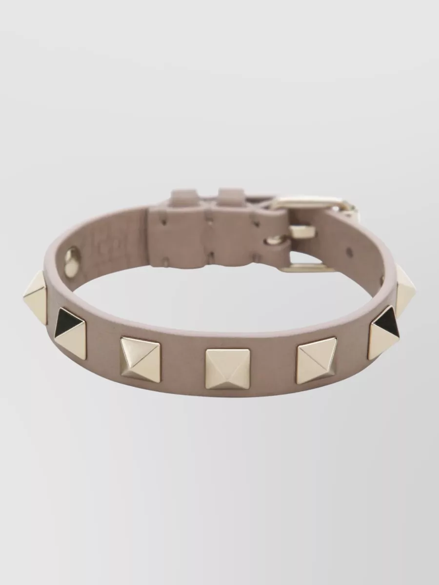 Valentino Garavani leather rockstud bracelet