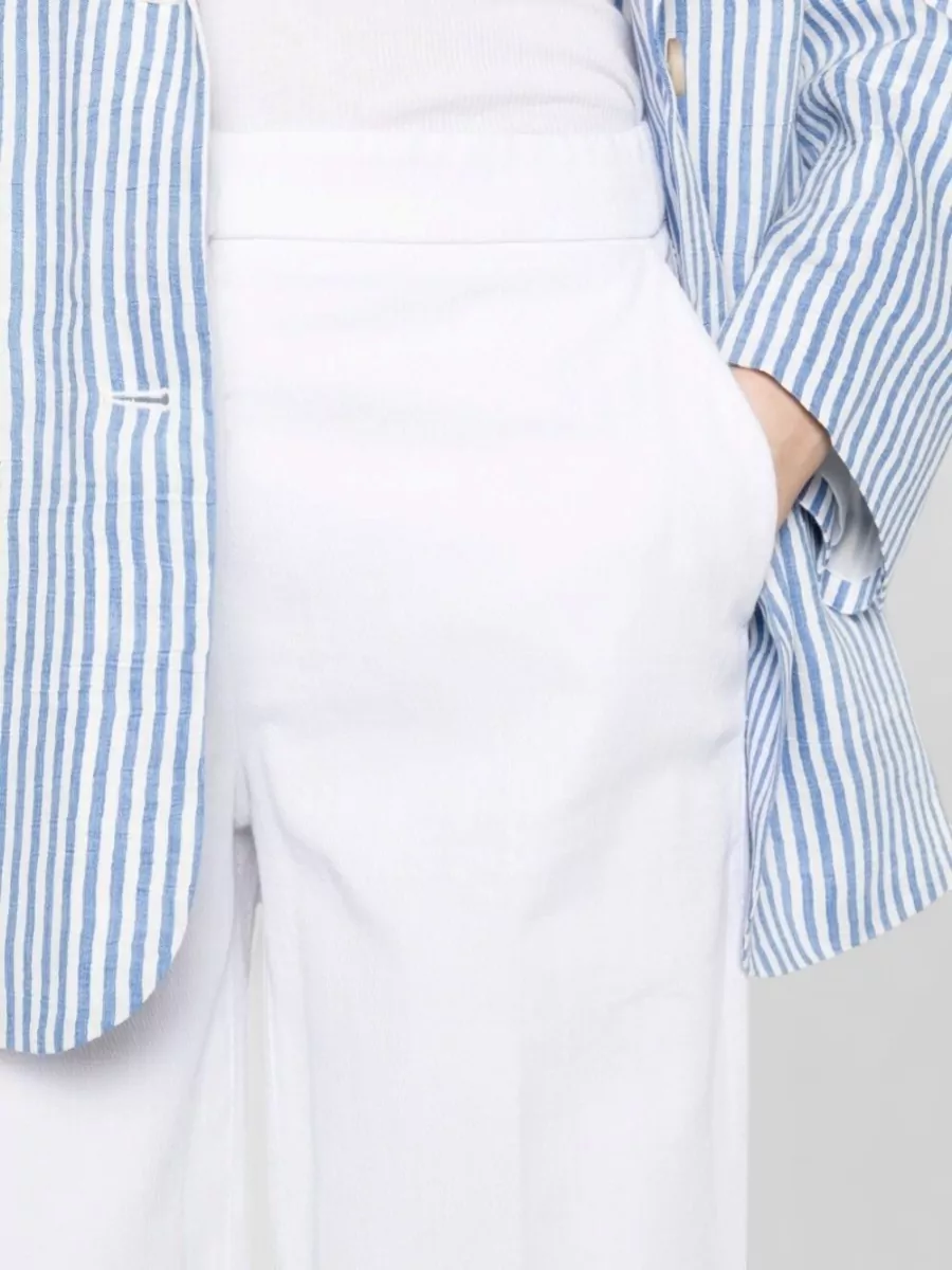 Via Masini 80 Cotton Wide-Leg Trousers
