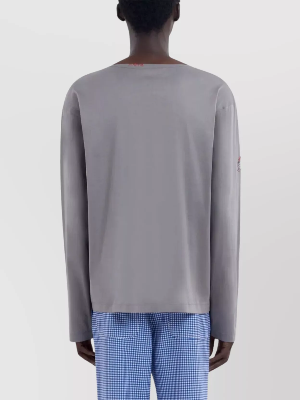 Marni Crew Neck Patchwork Long Sleeves T-Shirt
