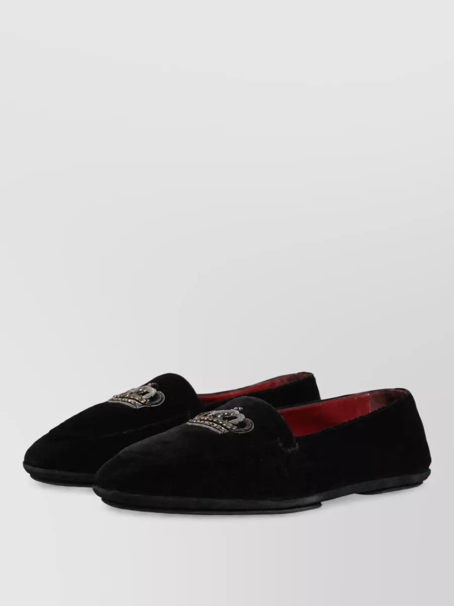 Dolce&Gabbana leather embellished loafers