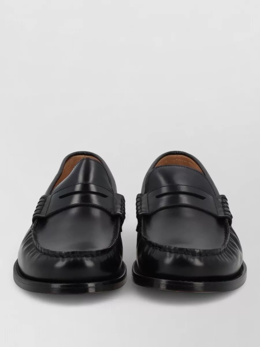 Premiata leather binder loafers