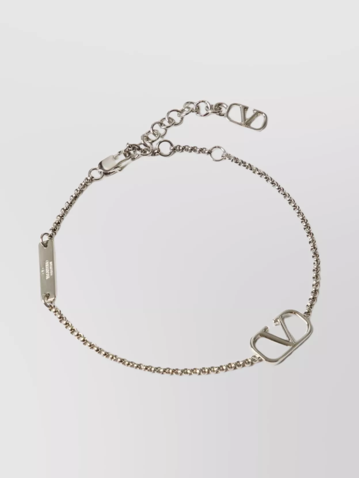 Valentino Garavani Metal Chain Link Bracelet With Vlogo Signature