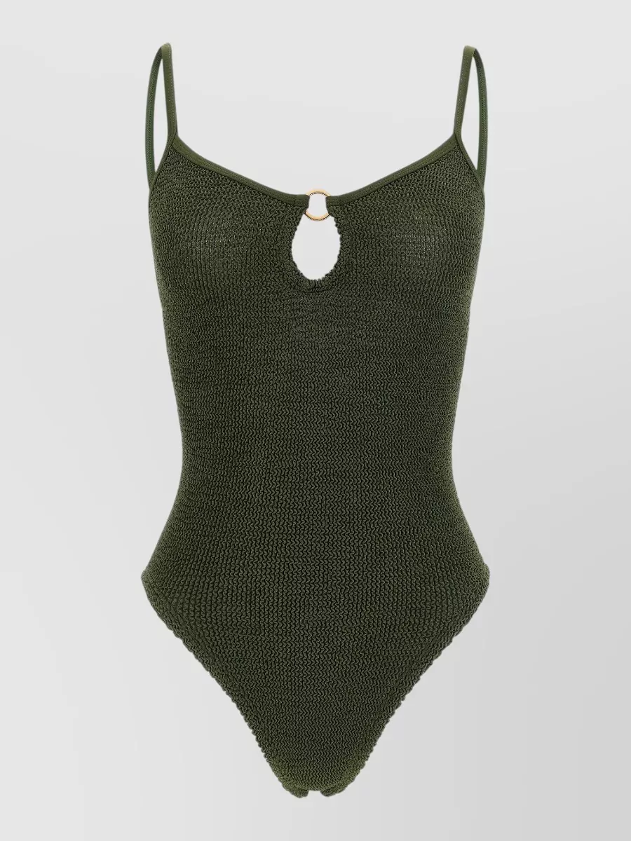 Hunza G cutout one-piece swimsuit