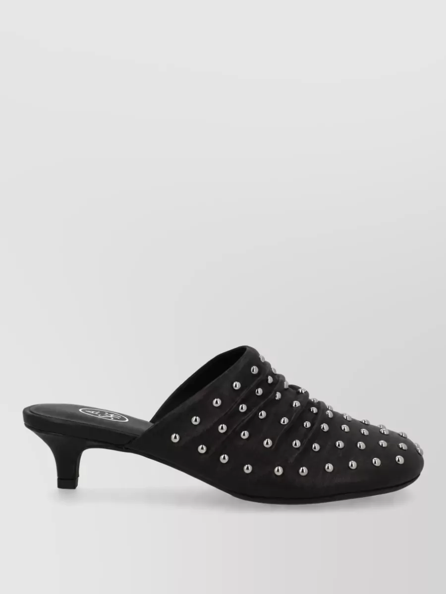 Ash Leather Mules