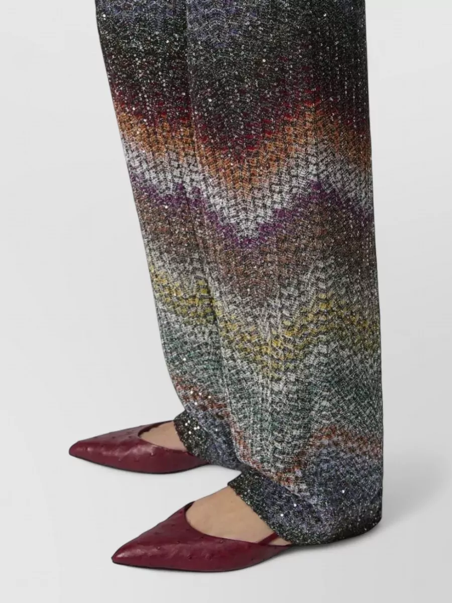 Missoni Sequined Zigzag Flared Trousers