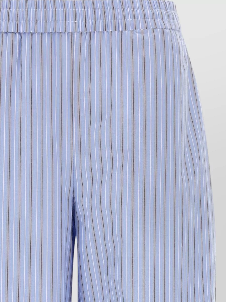 Rotate Birger Christensen Cotton Tapered Wide-Leg Pyjama Bottoms