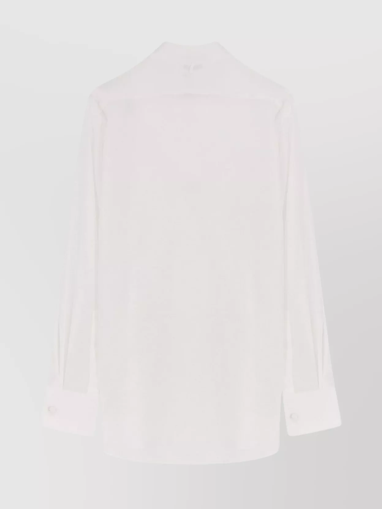 Tom Ford Textured Long Sleeve Cotton Shirt In White