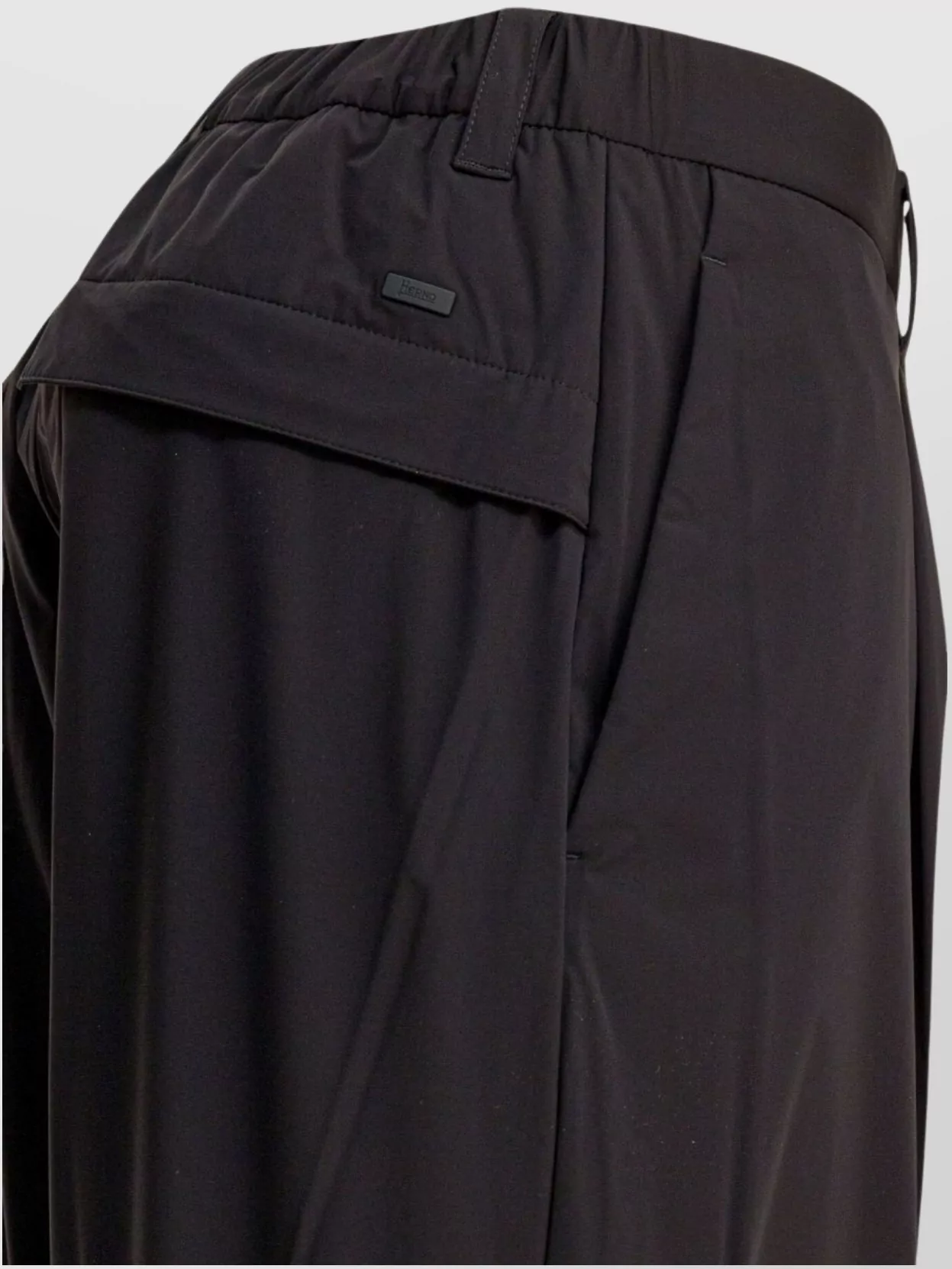 Herno Utility Trousers With Elastic Waistband And Pockets