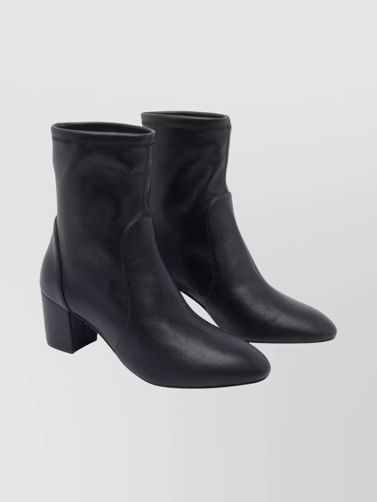 Stuart Weitzman Leather Block Heel Ankle Length Boots