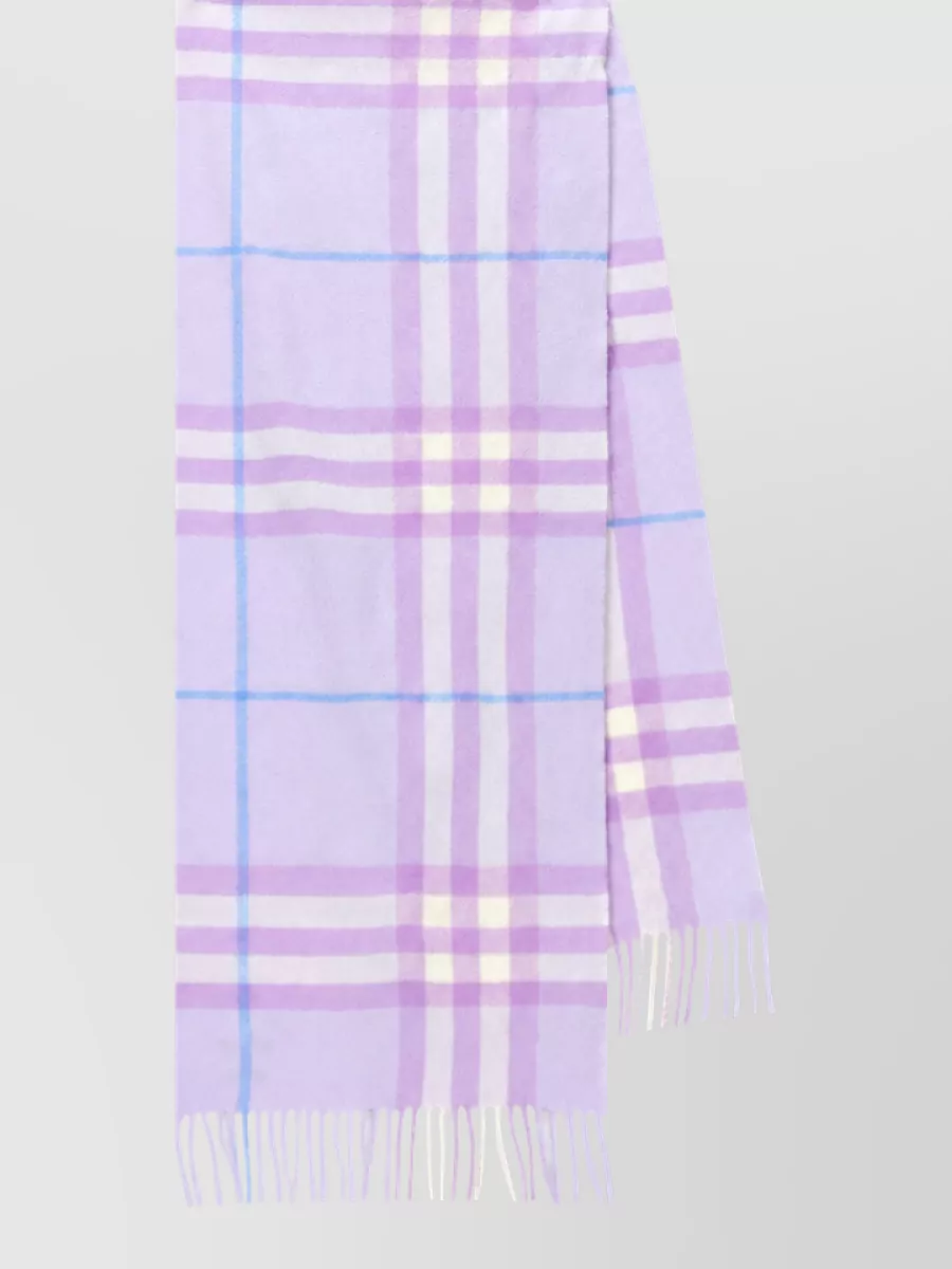 Burberry cashmere checked scarf
