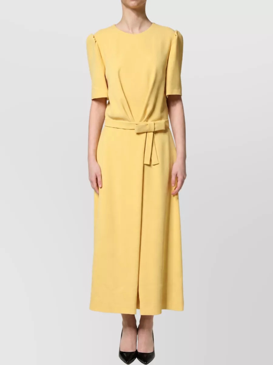 Dolce&Gabbana Short-Sleeve Crew-Neck Midi Dress