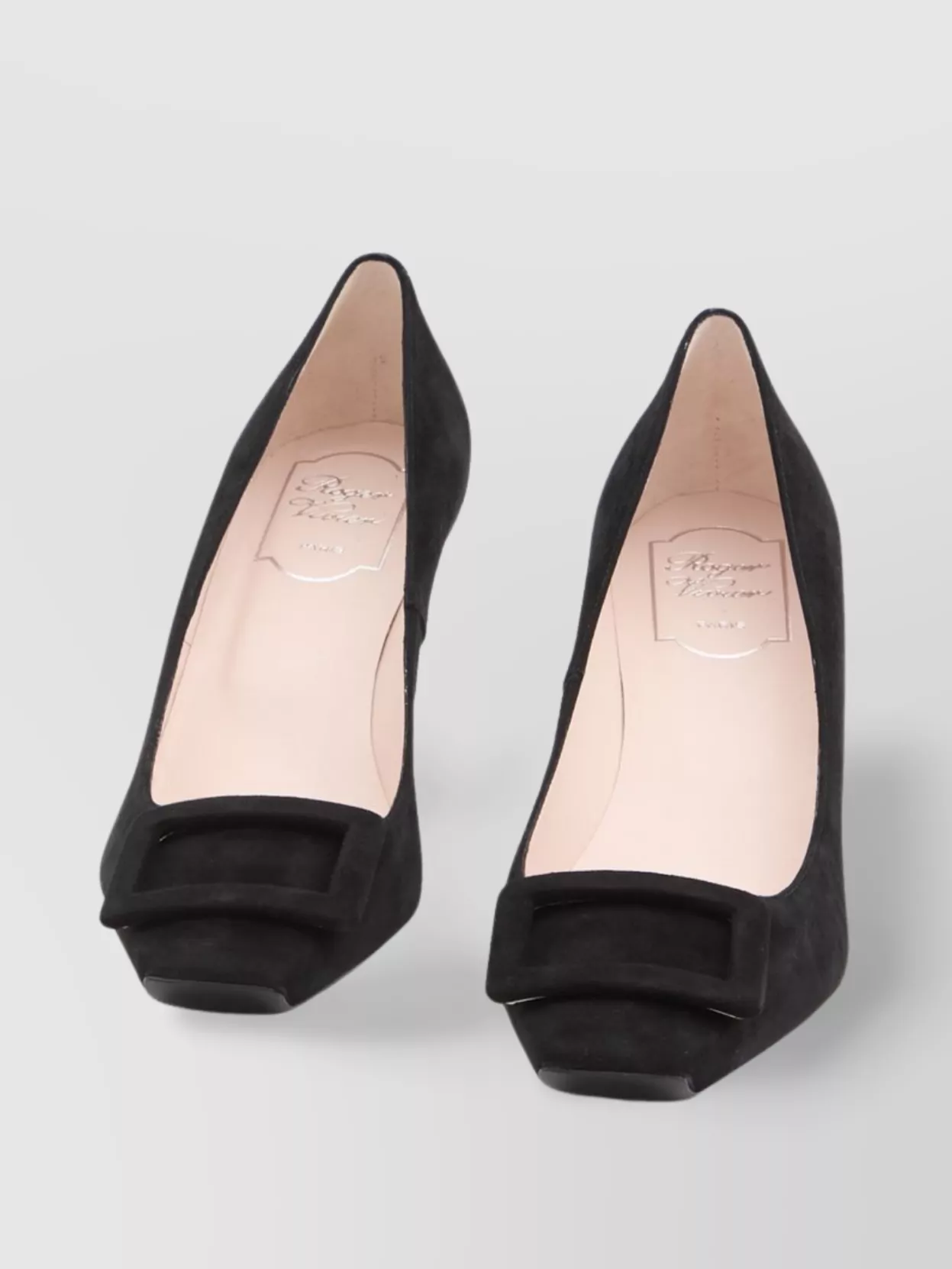 Roger Vivier 70mm Buckle-embellished Suede Pumps