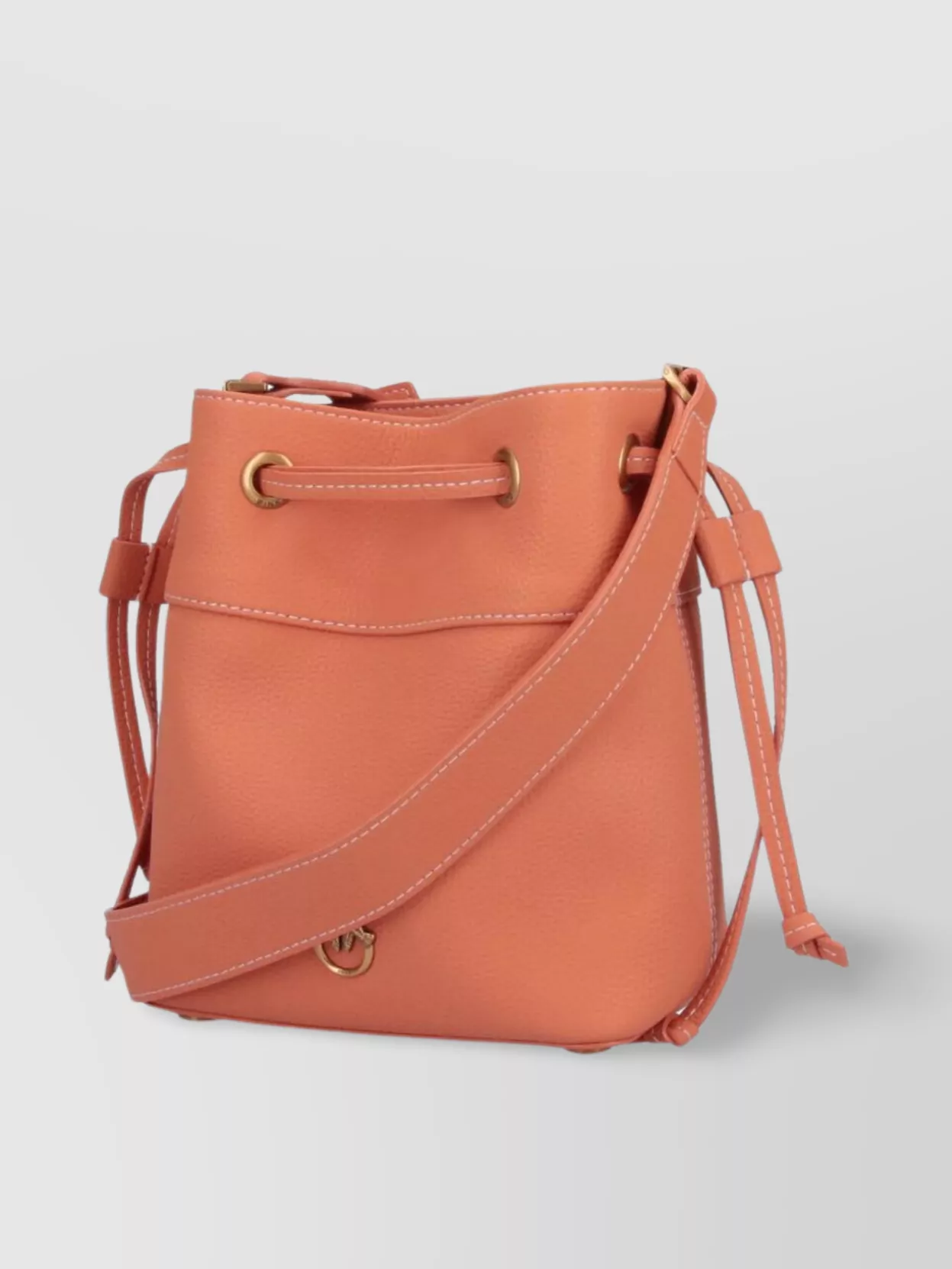 Pinko Shoulder Bag With Adjustable Strap And Metal Eyelets