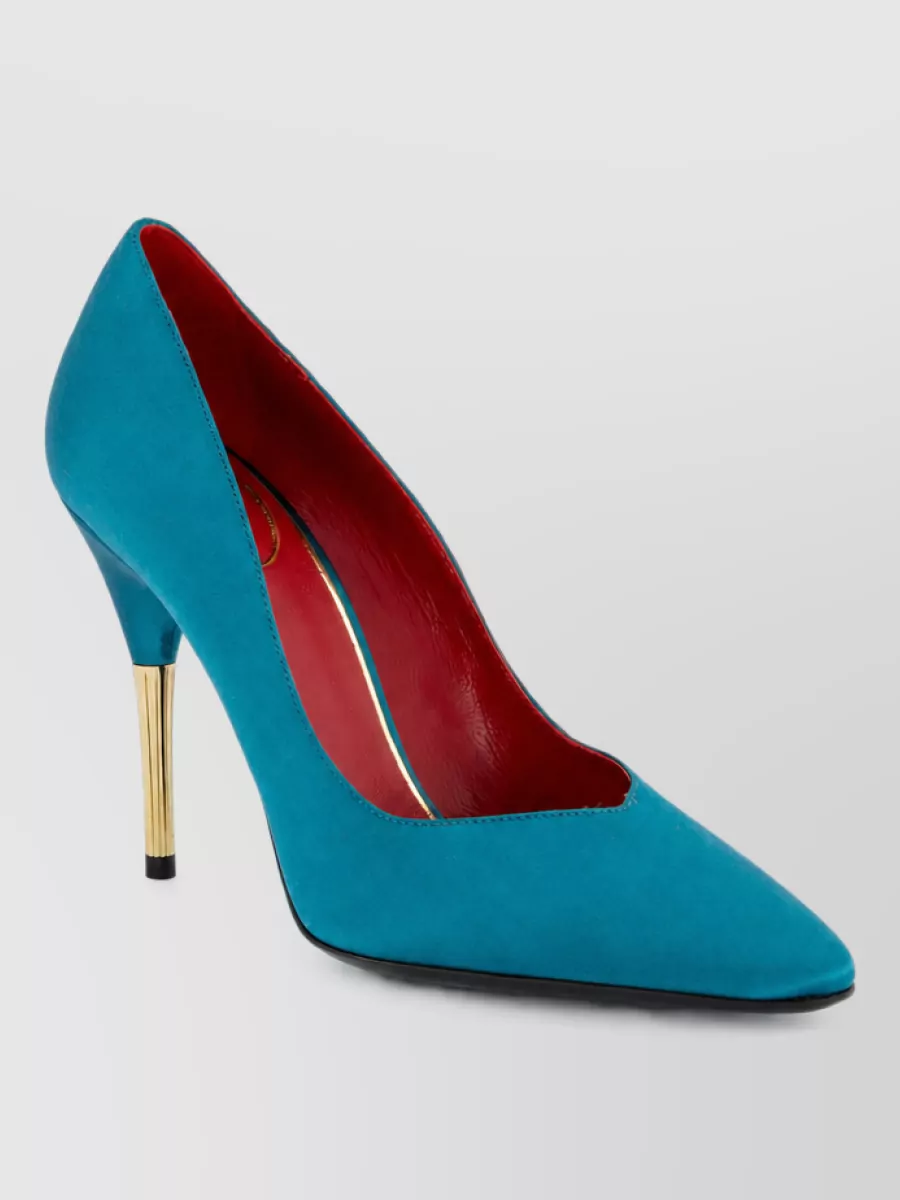 Valentino Garavani silk high heel pumps