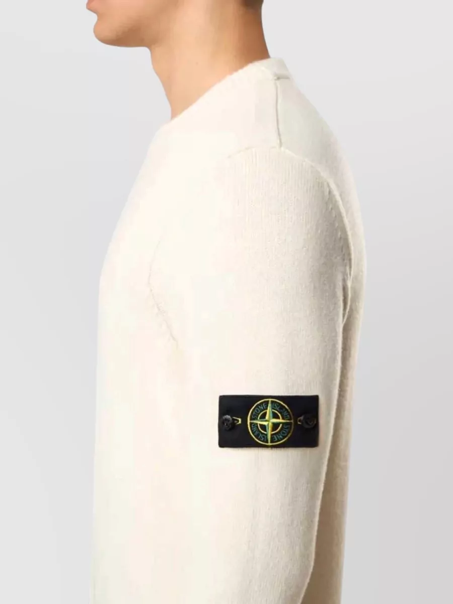 Stone Island Striped Wool-Blend Long-Sleeve Sweater