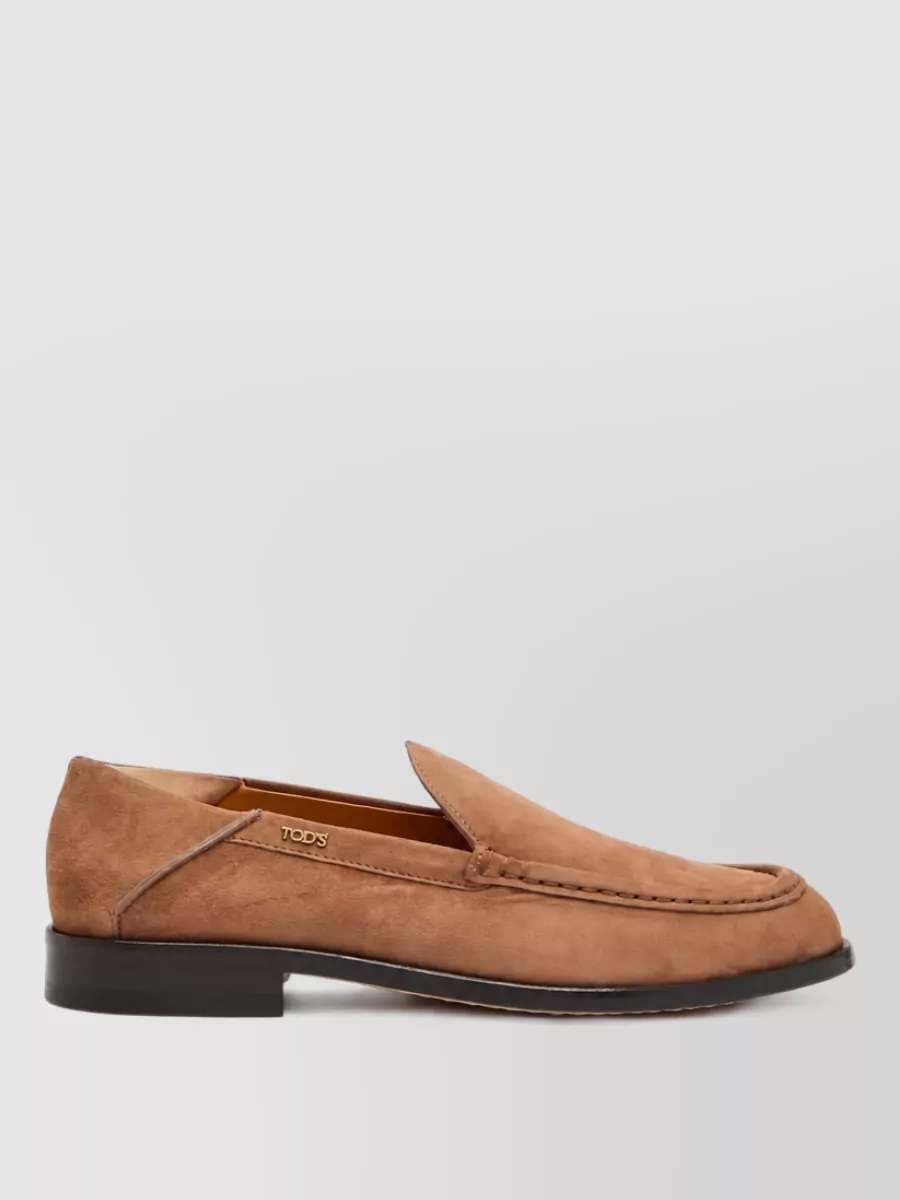 Tod's suede leather loafers