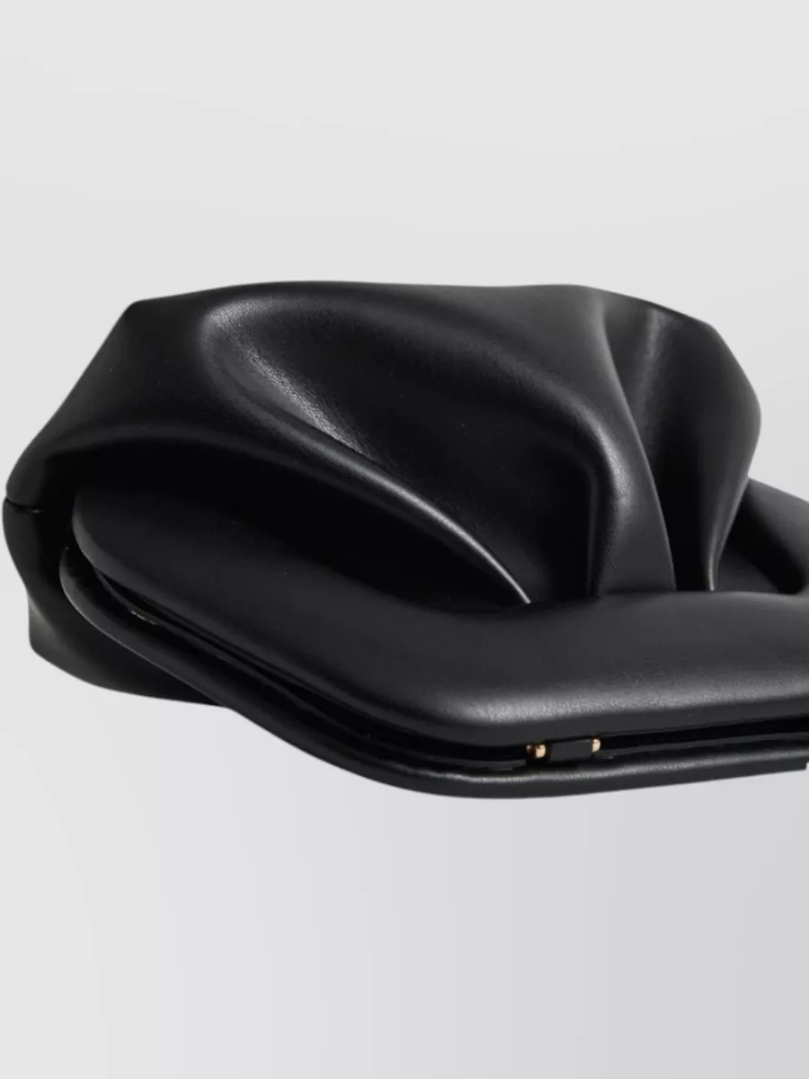 Themoiré Bios Vegan Clutch Bag Padded Pleated