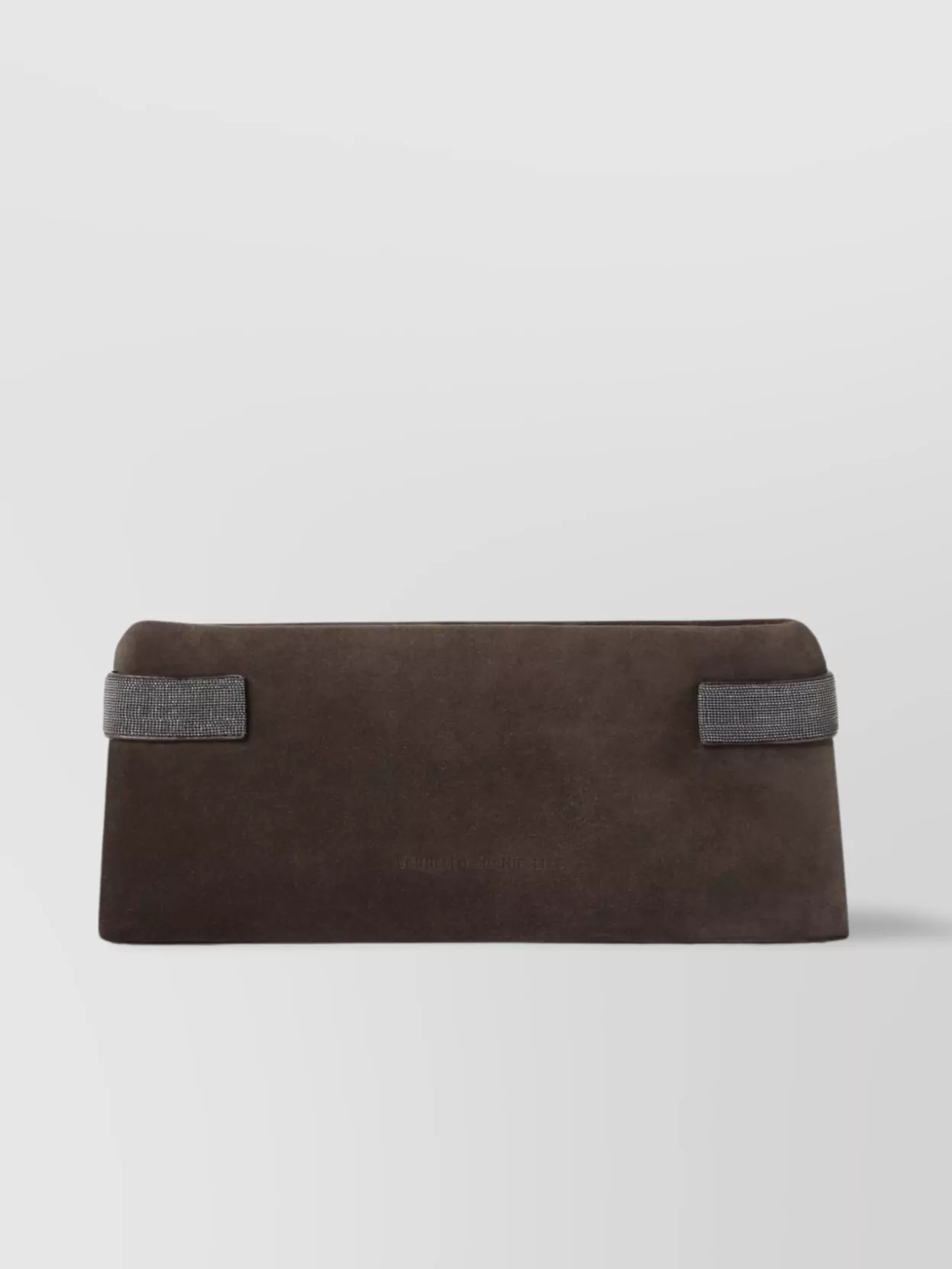 Brunello Cucinelli Clutch Bag Rectangular Contrast Handles