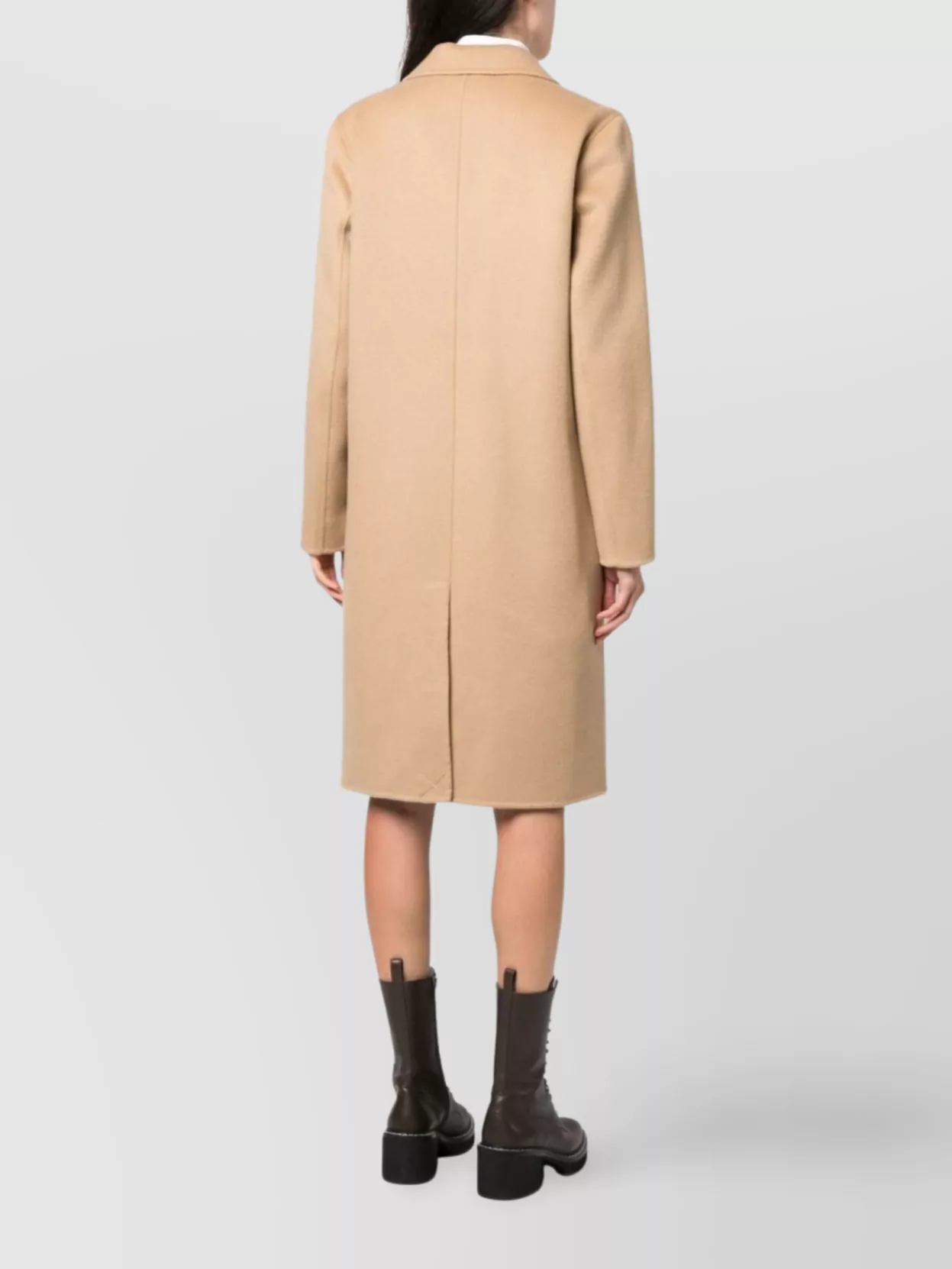 P.a.r.o.s.h Tailored Coat With Notched Lapels And Rear Vent