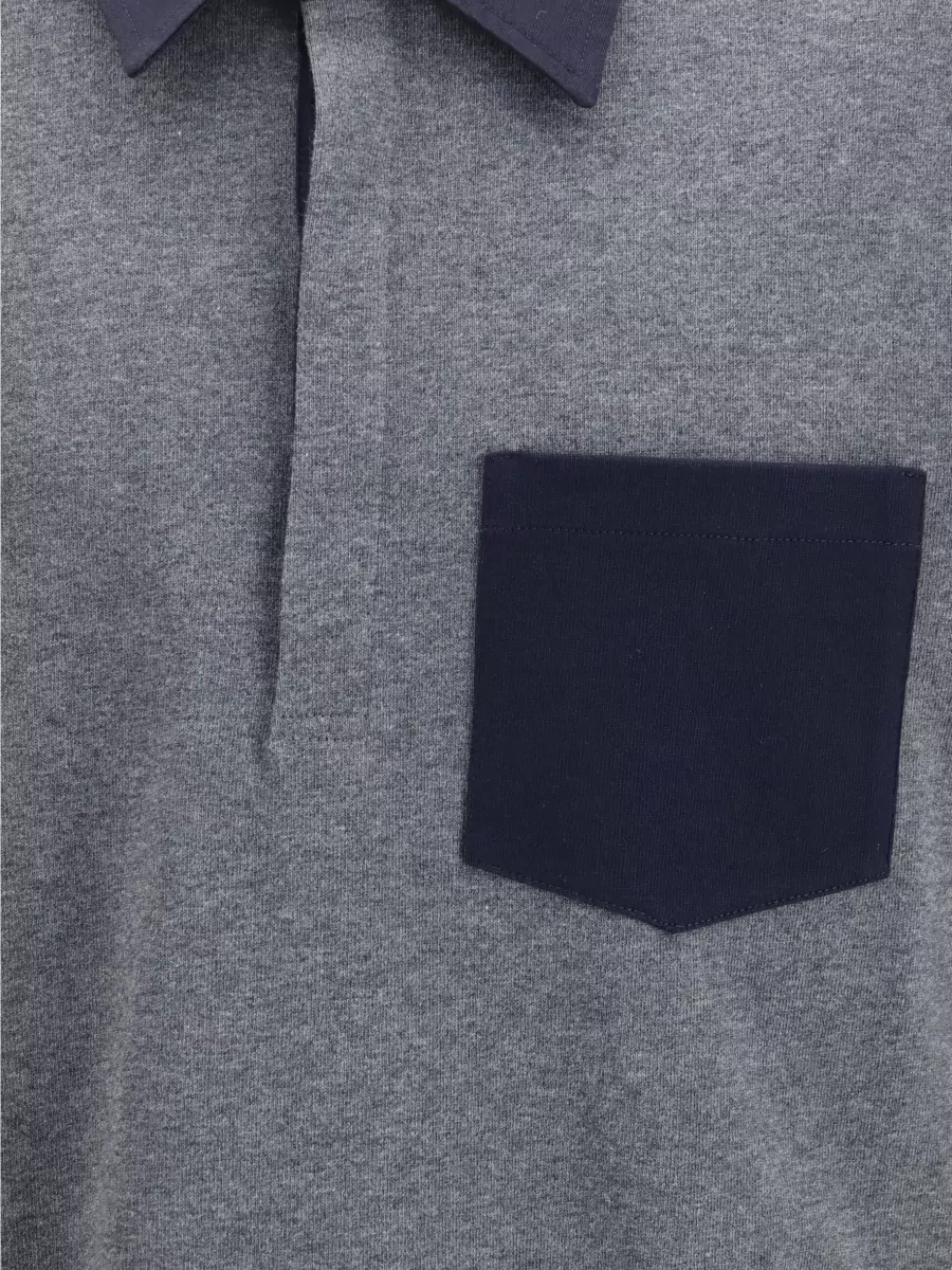 Thom Browne Cotton Oversized Panelled Polo Shirt